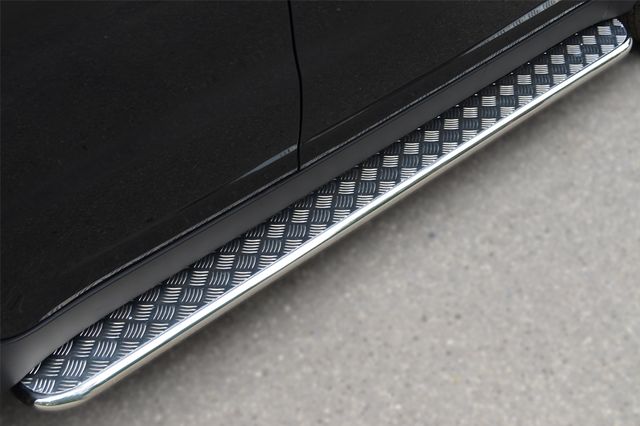 Защита порогов RusStal труба d42 с листом для SsangYong Actyon II 2010-2013. Артикул SAL-001427