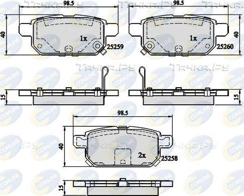 Тормозные колодки Comline Comline. Артикул CBP32128