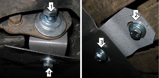 Защита Мотодор для картера, КПП Mazda Xedos 9 1993-2002. Артикул 01109
