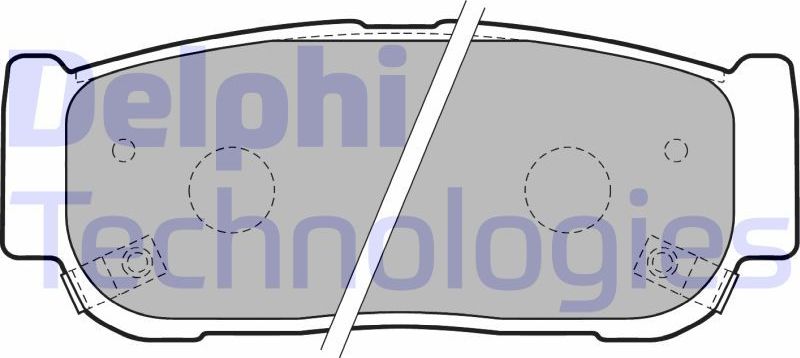 Тормозные колодки Delphi (Low-Metallic). Артикул LP1797