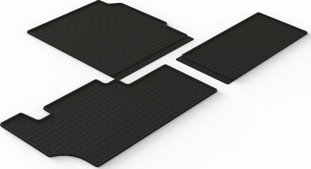 Коврики резиновые Seintex с высоким бортиком для салона ГАЗ Next ЦМФ 4х4 (6 мест, 2 ряд) 2024-2026. Артикул 318818