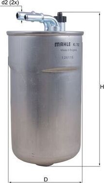 Топливный фильтр Mahle. Артикул KL 792