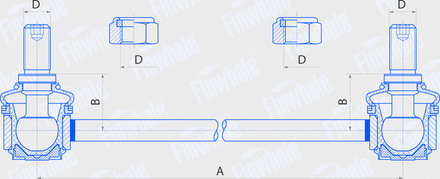Стойка (тяга) стабилизатора Finwhale. Артикул SL639