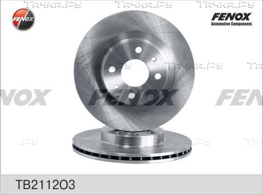 Тормозной диск Fenox передний для ВАЗ 2110 1995-2012. Артикул TB2112O3