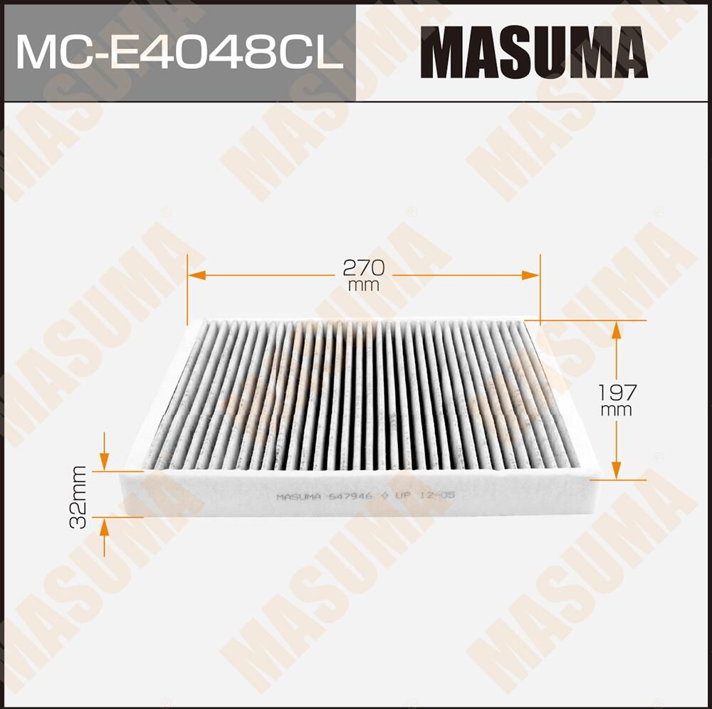 Салонный фильтр Masuma. Артикул MC-E4048CL