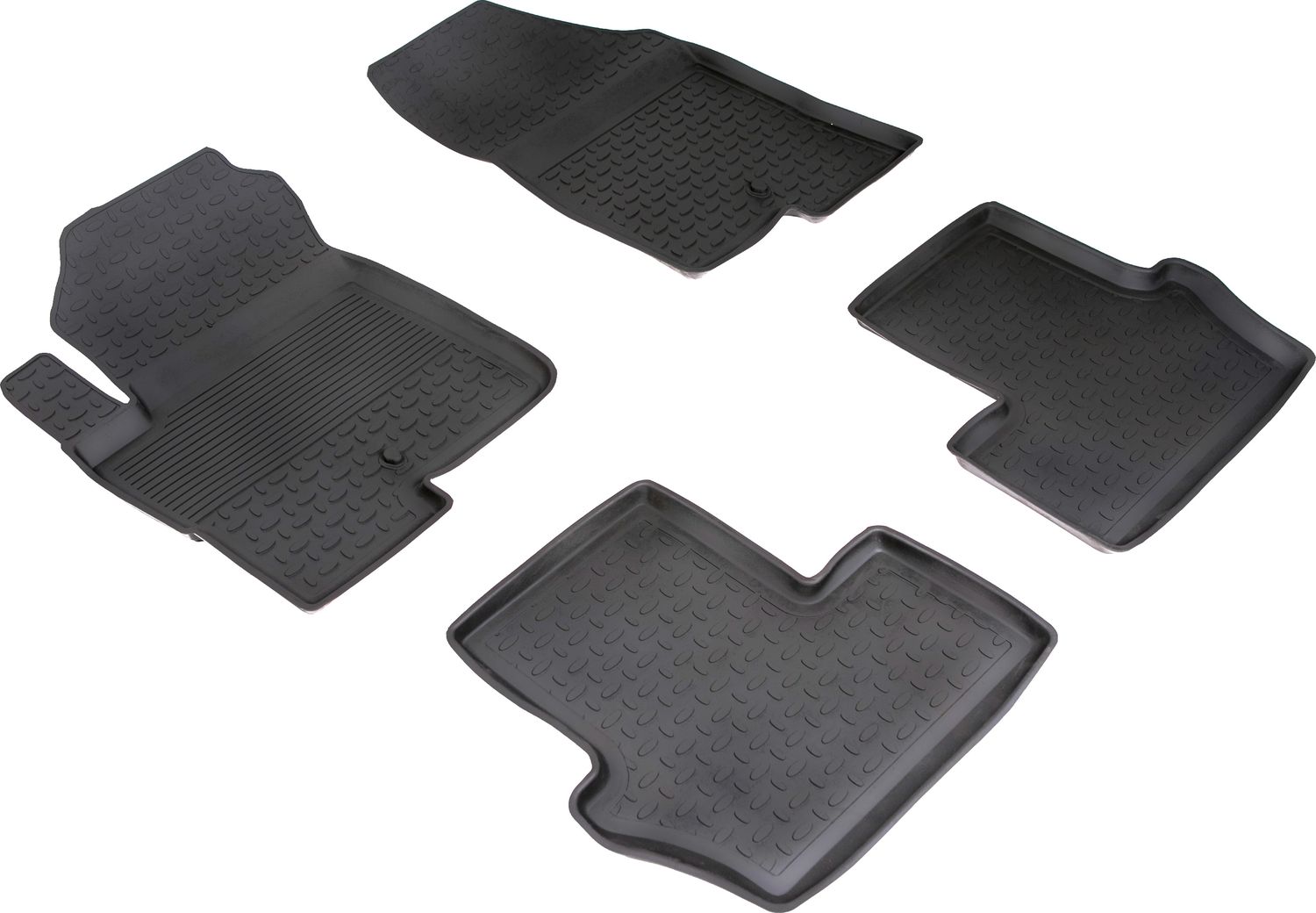 Коврики резиновые Seintex с высоким бортиком для салона Jeep Liberty (Liberty в России, Patriot в США) 2007-2013. Артикул 85329