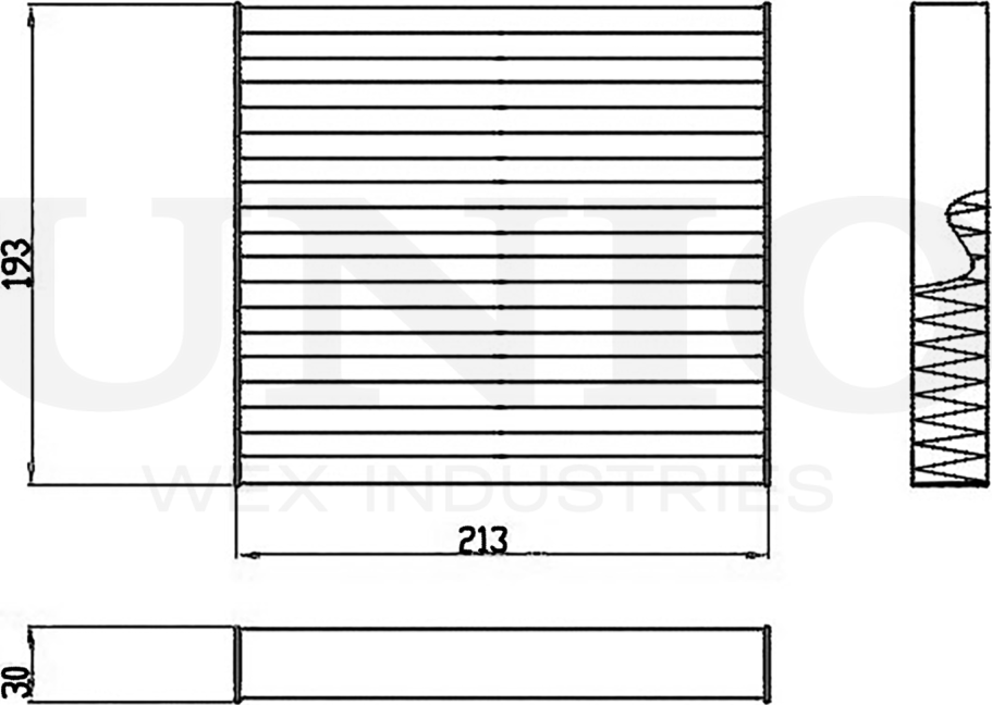 Фильтр салона (Unio). Артикул FLT-40004