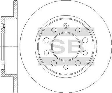Тормозной диск Sangsin Hi-Q. Артикул SD1083