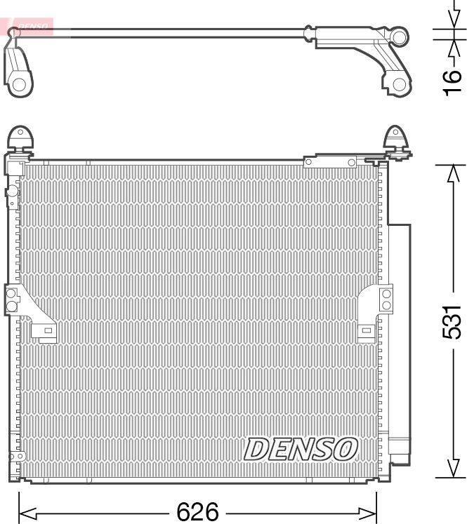 Радиатор кондиционера (конденсатор) Denso. Артикул DCN50038