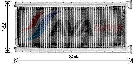 Радиатор отопителя (печки) AVA. Артикул CN6339