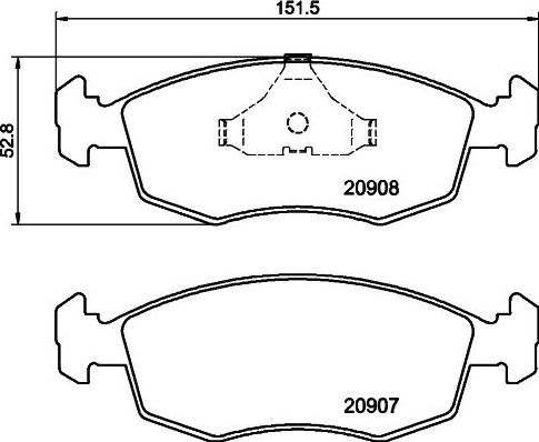 Тормозные колодки Mintex. Артикул MDB1290