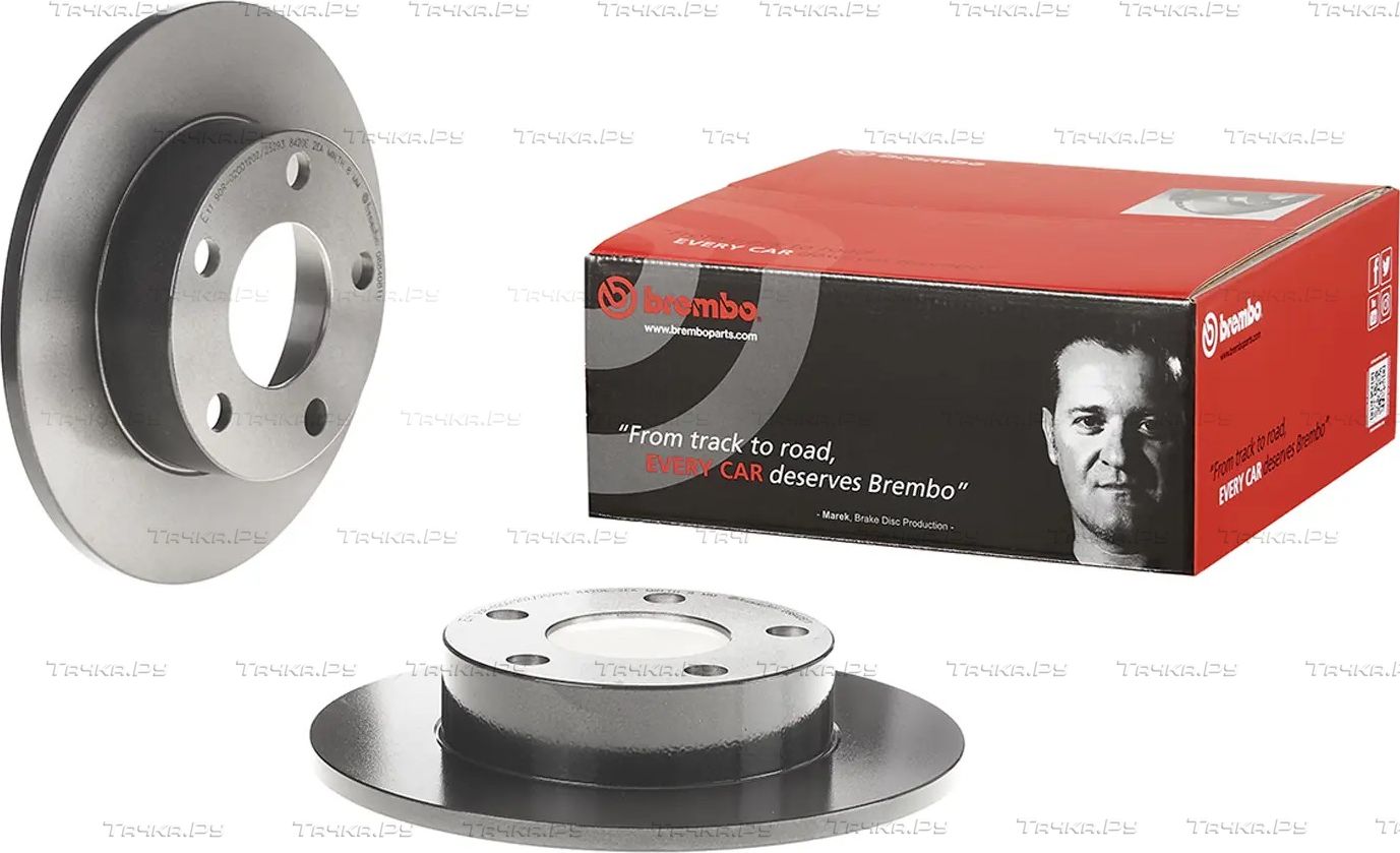 Тормозной диск Brembo PRIME LINE - UV Coated задний для Audi S4 I (B5) 1997-1999. Артикул 08.8408.11