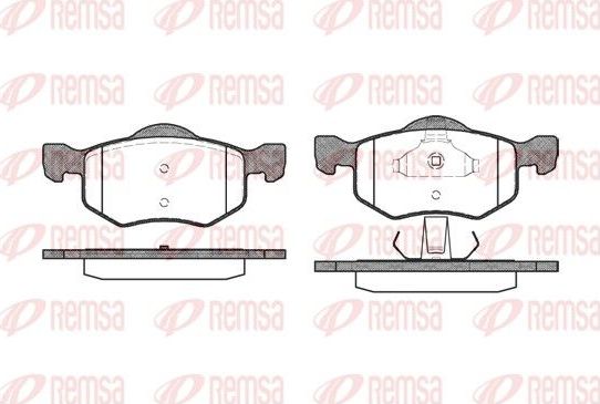Тормозные колодки Remsa. Артикул 0802.00