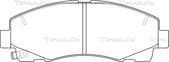 Тормозные колодки FIT. Артикул FP1102