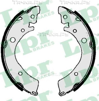 Тормозные колодки LPR задние для Honda Logo 1999-2002. Артикул 04350