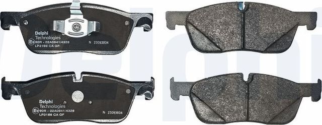 Тормозные колодки Delphi (Low-Metallic). Артикул LP3166
