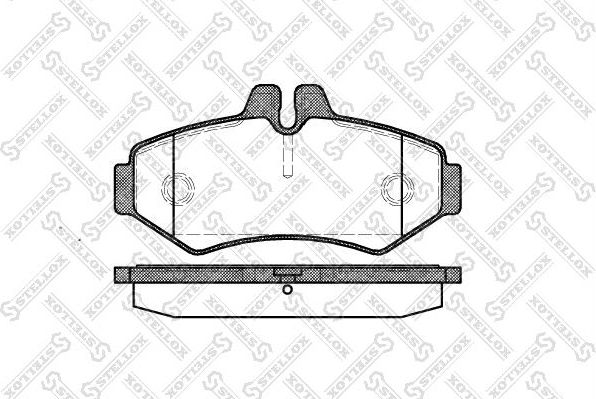 Тормозные колодки Stellox. Артикул 744 000B-SX