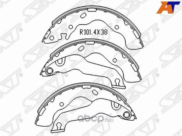 Колодки тормозные RR HYUNDAI ELANTRA 00-06 MATRIX (SAT). Артикул ST5830529A10
