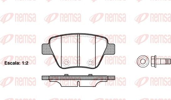 Тормозные колодки Remsa. Артикул 1420.00