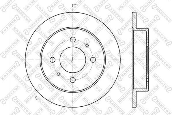 Тормозной диск Stellox. Артикул 6020-3031-SX