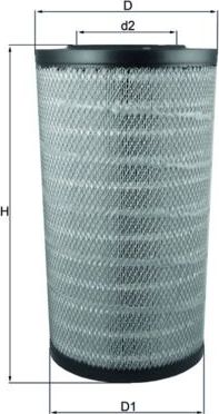 Воздушный фильтр Mahle-Knecht. Артикул LX 3753