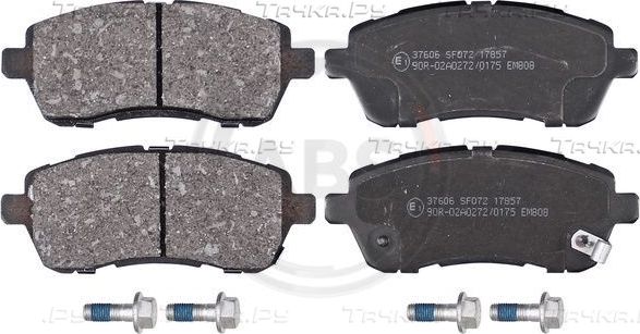Тормозные колодки ABS передние для Daihatsu Sirion II (M3) 2007-2015. Артикул 37606