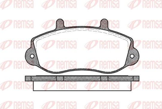 Тормозные колодки Remsa. Артикул 0677.00