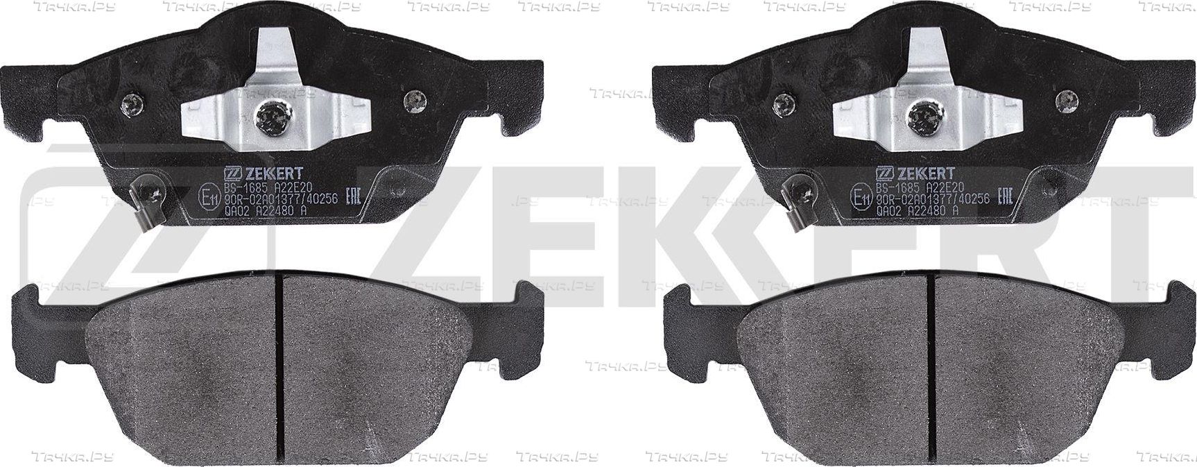Тормозные колодки Zekkert передние для Honda Civic X 2014-2026. Артикул BS-1685