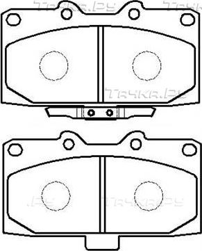 Тормозные колодки HSB. Артикул HP8425