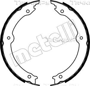 Тормозные колодки (стояночная тормозная система) Metelli. Артикул 53-0451