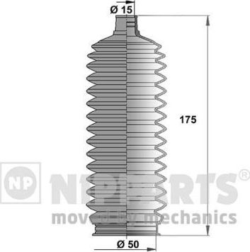 Пыльник рулевой рейки (комплект) Nipparts передний для Toyota HiAce H100 1989-2012. Артикул J2846008