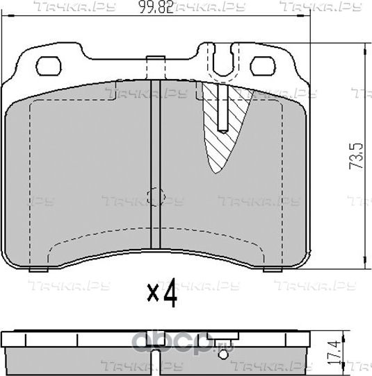 Колодки тормозные FR MERCEDES W210W202 94-02 (SAT). Артикул STA0054200220
