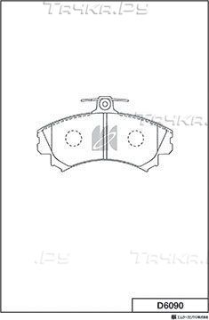 Тормозные колодки MK Kashiyama передние для Smart Forfour I (W454) 2004-2006. Артикул D6090