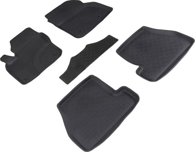 Коврики резиновые Seintex с высоким бортиком для салона Ford Focus III рестайлинг 2015-2026. Артикул 87143