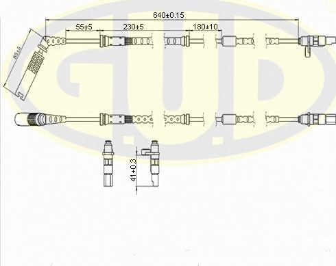 Датчик ABS G.U.D.. Артикул GABS01218