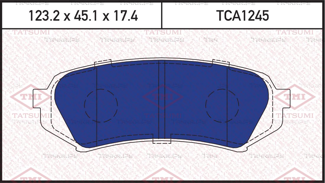 Колодки тормозные TOYOTA LAND CRUISER 98- задн. (Tatsumi). Артикул TCA1245