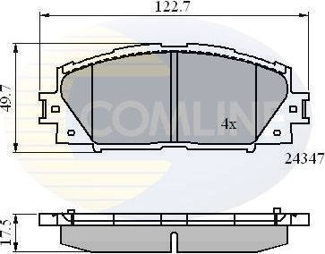 Тормозные колодки Comline Comline. Артикул CBP01612