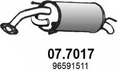 Глушитель (задняя часть) Asso для Daewoo Matiz I 2005-2010. Артикул 07.7017