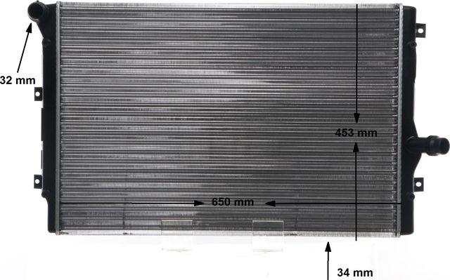 Радиатор охлаждения двигателя Mahle Behr для Volkswagen Touran I 2003-2010. Артикул CR 1539 002S