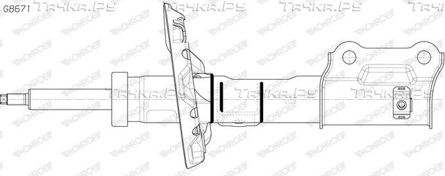 Амортизатор Monroe Original (Gas) для Hyundai i30 III 2016-2026. Артикул G8671
