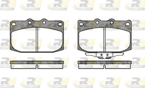 Тормозные колодки RoadHouse передние для Mazda RX-7 III (FD) 1992-2002. Артикул 2428.02