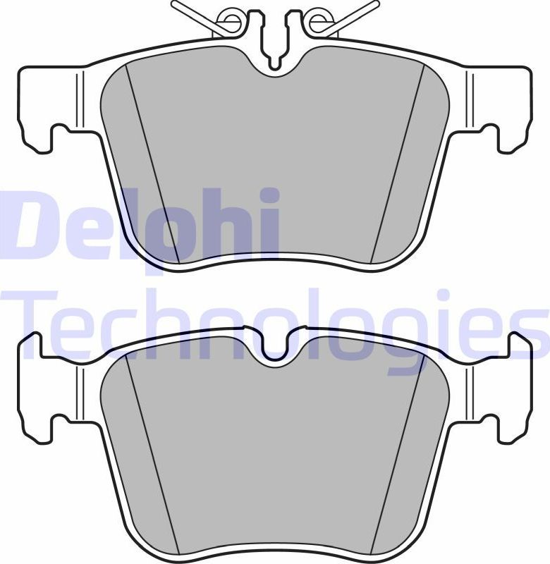 Тормозные колодки Delphi (Low-Metallic). Артикул LP3629