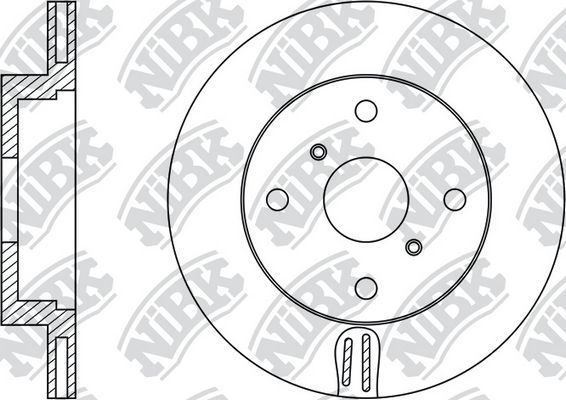 Тормозной диск NiBK. Артикул RN1483