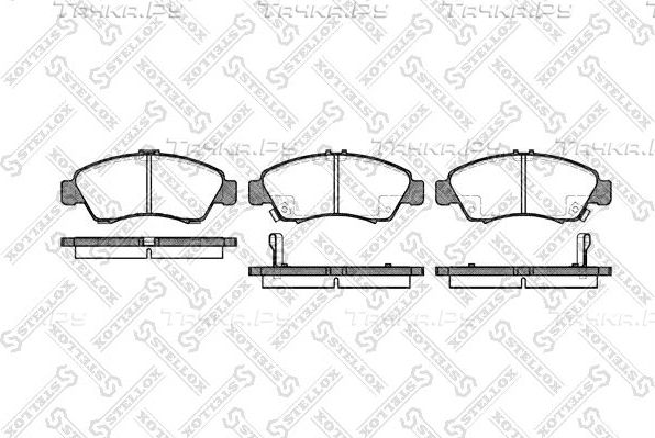 Тормозные колодки Stellox. Артикул 430 002B-SX
