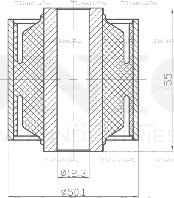 Сайлентблок рычага подвески (Unio). Артикул RMP-20330