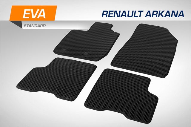 Коврики AutoFlex EVA (ЭВА, ЕВА) Standart для салона Renault Arkana 2019-2026. Артикул 6470301