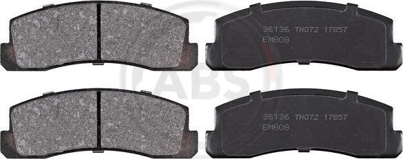 Тормозные колодки ABS передние для Chevrolet Niva I 2002-2021. Артикул 36136