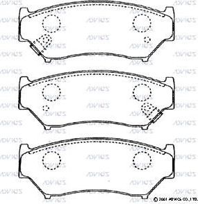 Тормозные колодки Advics. Артикул SN567P
