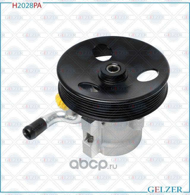 H2028PA Насос гидроусилителя руля Daewoo Nubira, Chevrolet Aveo (Аналог) (Gelzer). Артикул H2028PA