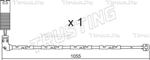 Датчик износа тормозных колодок  Trusting. Артикул SU.196